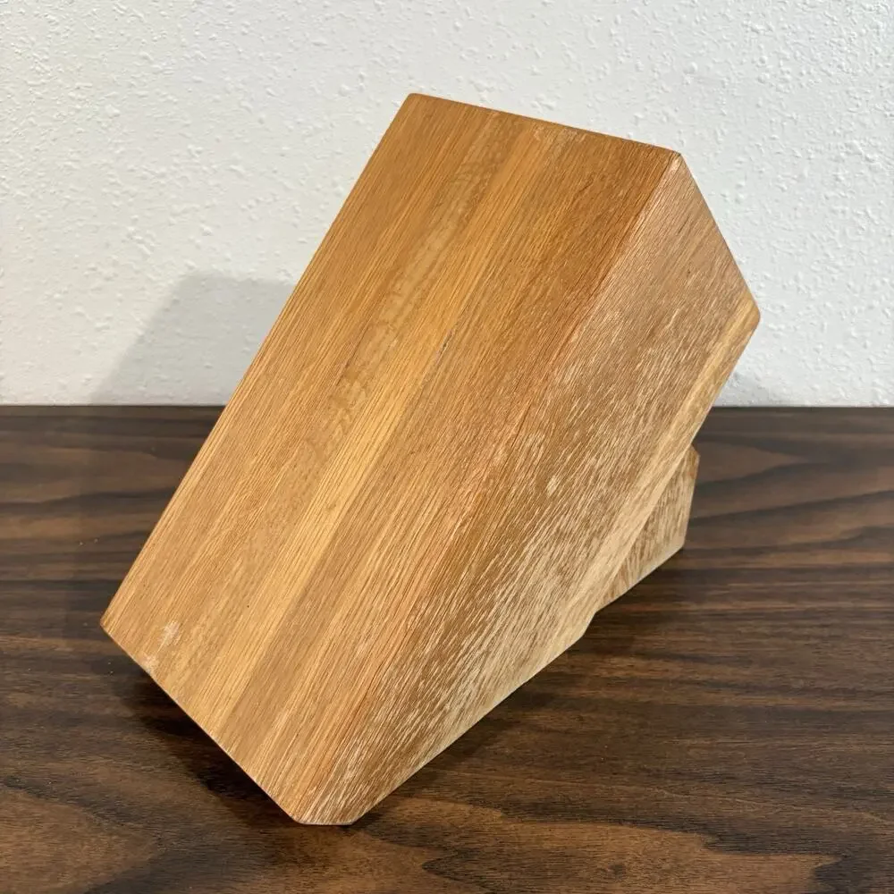 Cutco 1748 Homemaker 18 Slot Knife Block 8 Steak Slots Honey Oak Wood USA Made